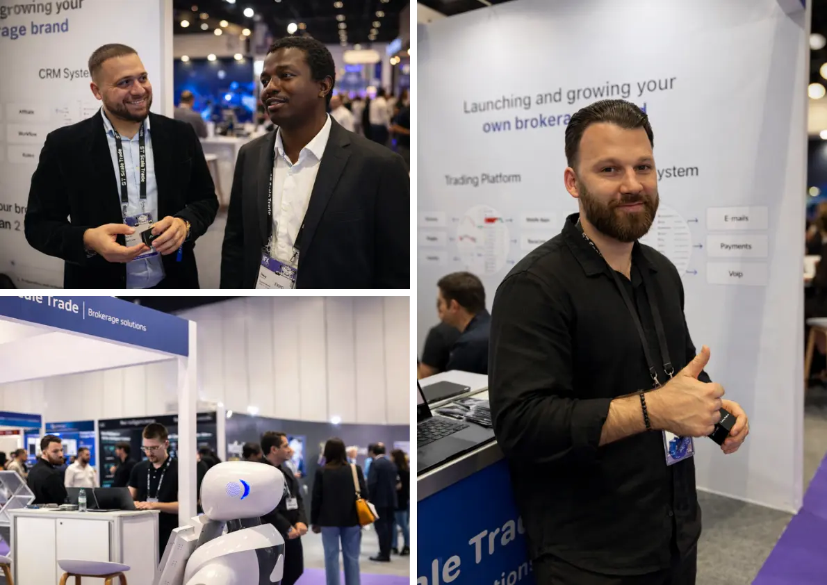 ScaleTrade team networking at iFX Expo Dubai 2026